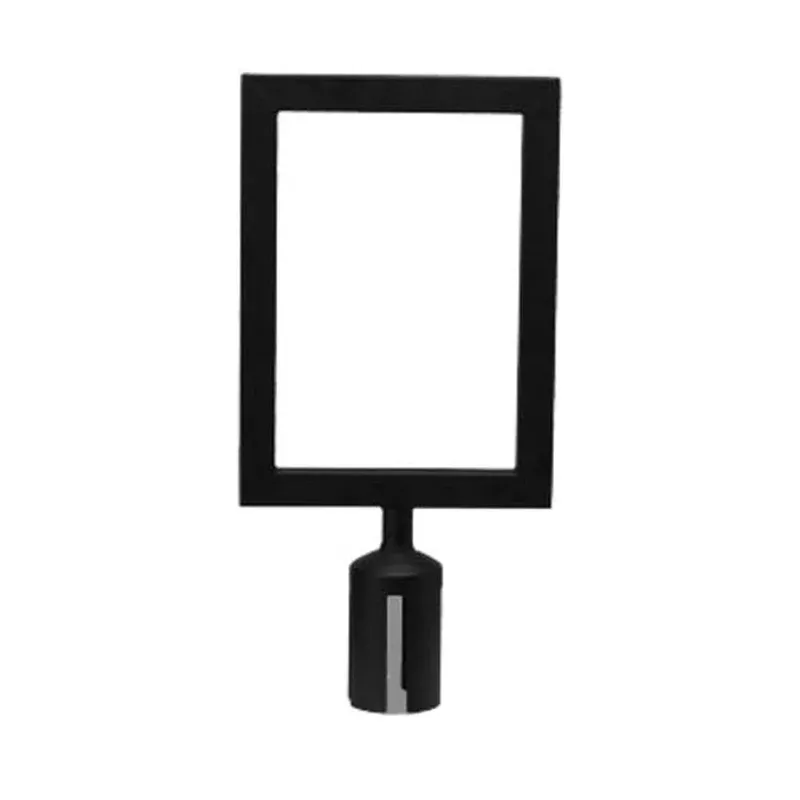 winco-cgsf-12k-black-stanchion-top-sign-frame Winco CGSF-12K Black Stanchion Top Sign Frame